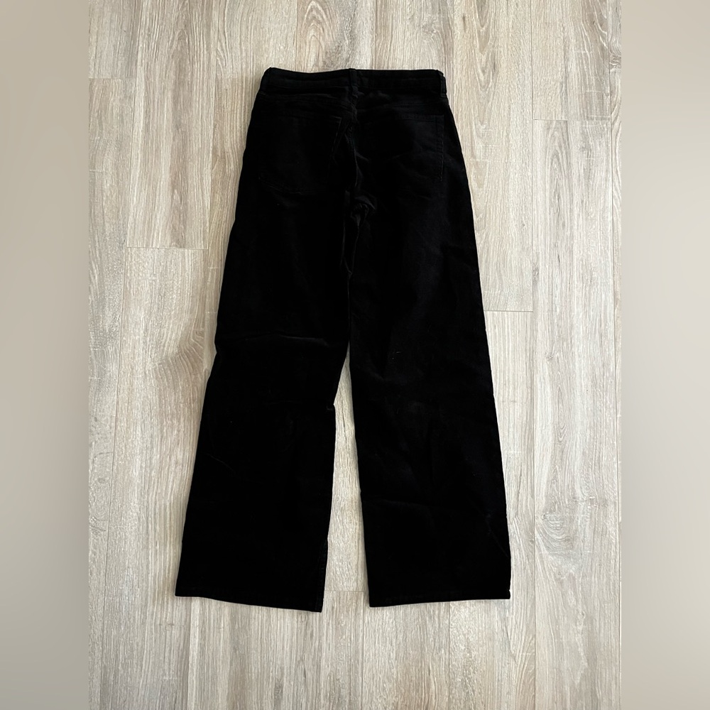 Everlane Women's Mid-Way Corduroy Cotton Pants Black - Size 26 - Picture 9 of 10